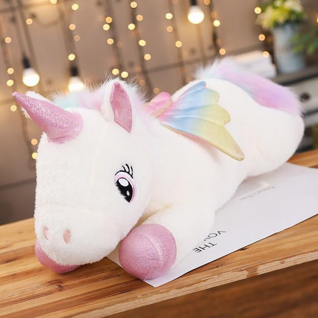 25cmKawaii Giant Unicorn Plush Toy Soft Stuffed Unicorn Soft Dolls Animal Horse Toys For Children Girl Pillow Birthday Gifts