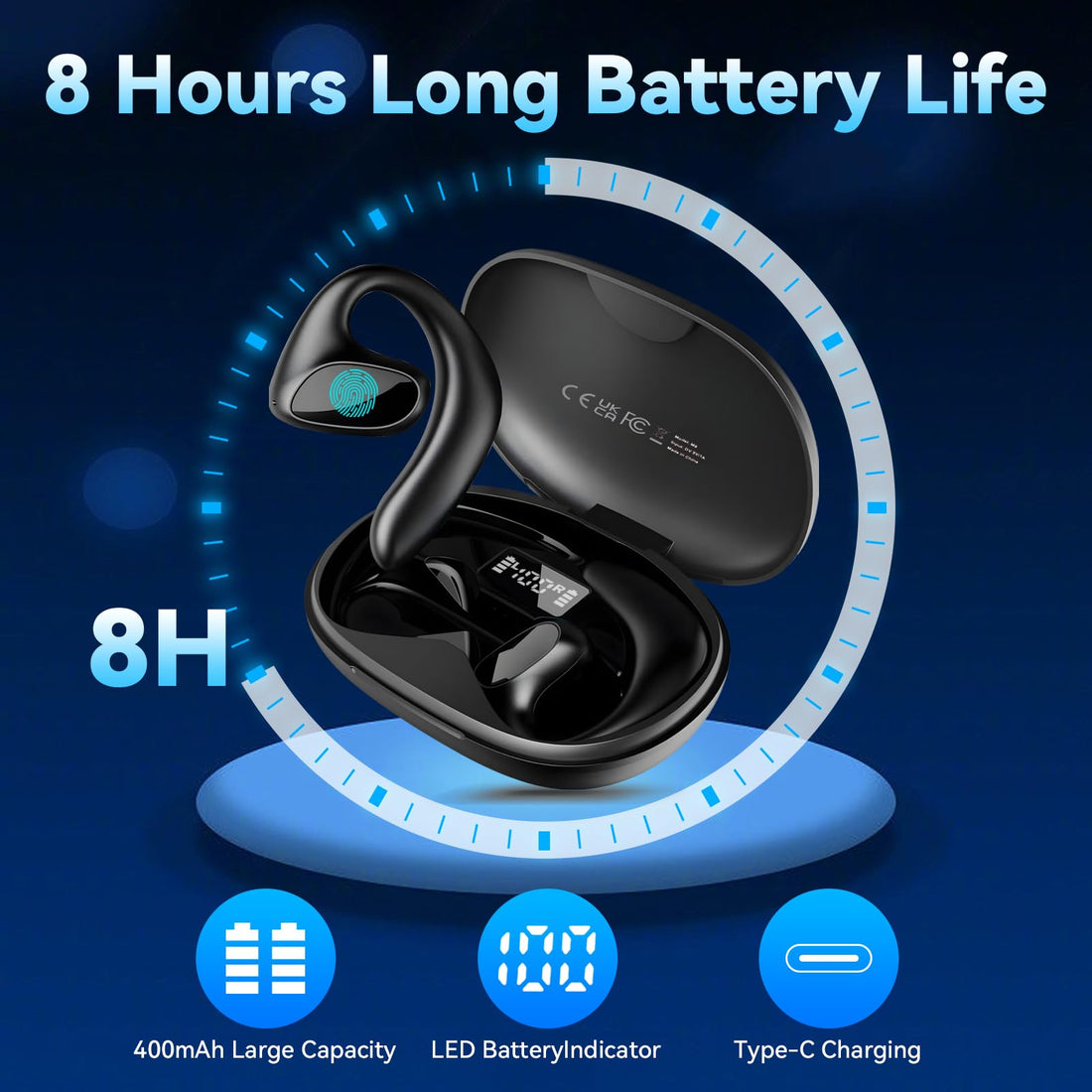 M8 Language Translator Earbuds Smart 144 Languages High Accuracy Wireless Bluetooth Two Way Translator Device